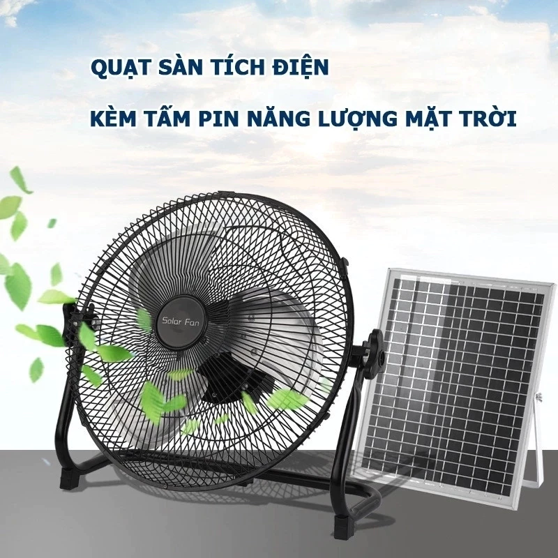 Quạt năng lượng mặt trời chân quỳ Solar Fan 25000mAh